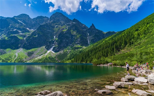 Jezero Morskie Oko v Zakopanih
