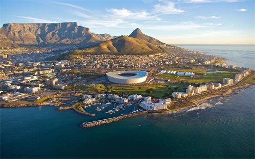 Cape town Panorama kjer se vidi tudi štadion kjer se je leta 2010 gostilo svetovno prvenstvo v nogometu