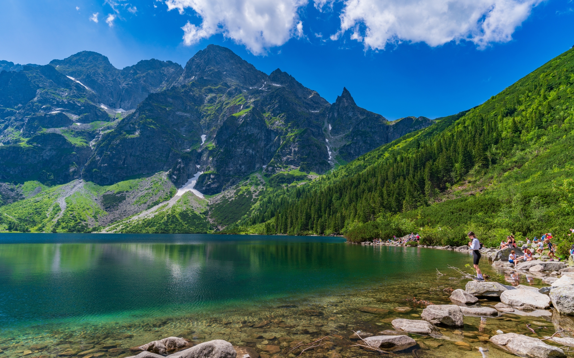 Jezero Morskie Oko v Zakopanih