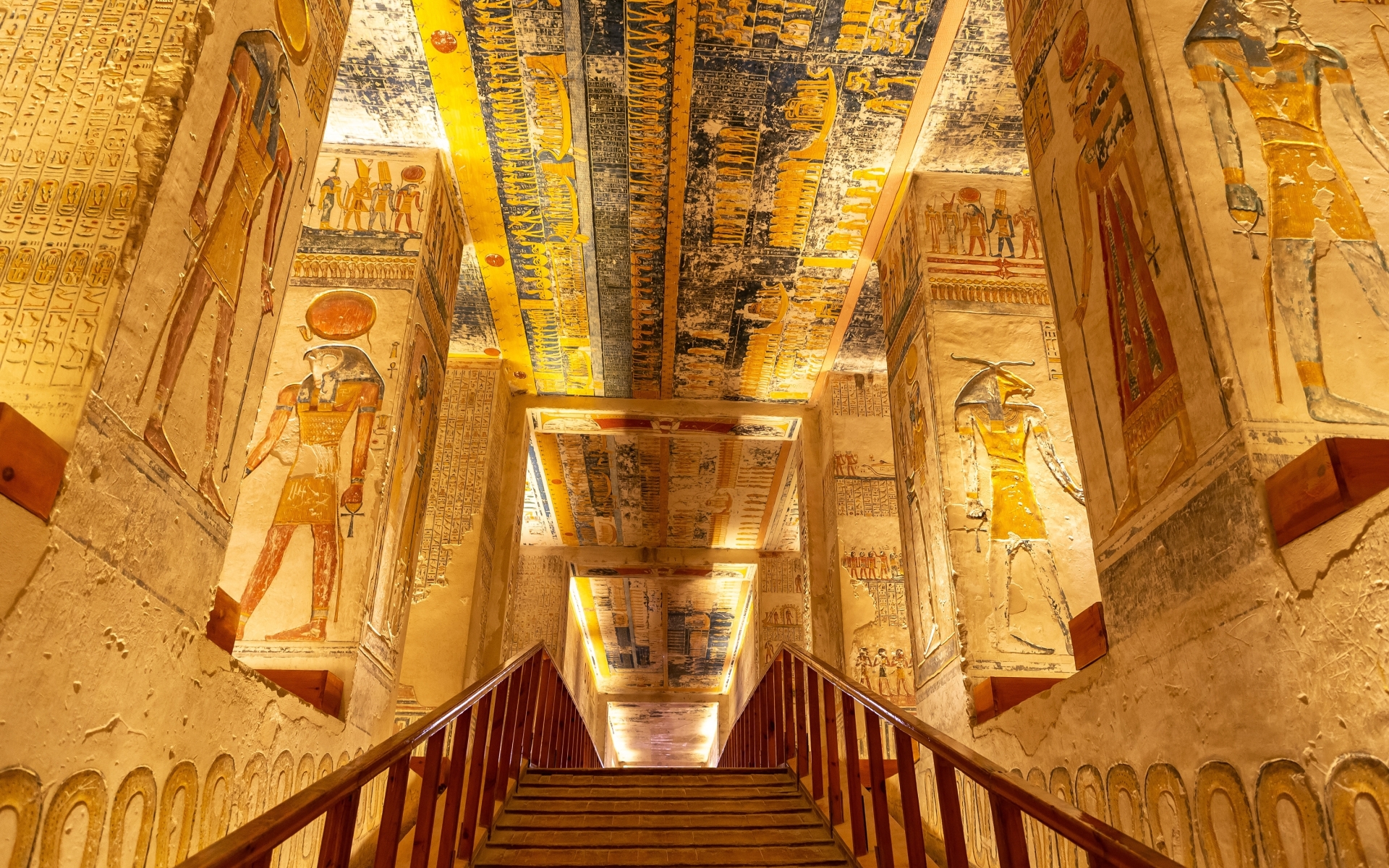 Notranjost grobnice v dolini kraljev