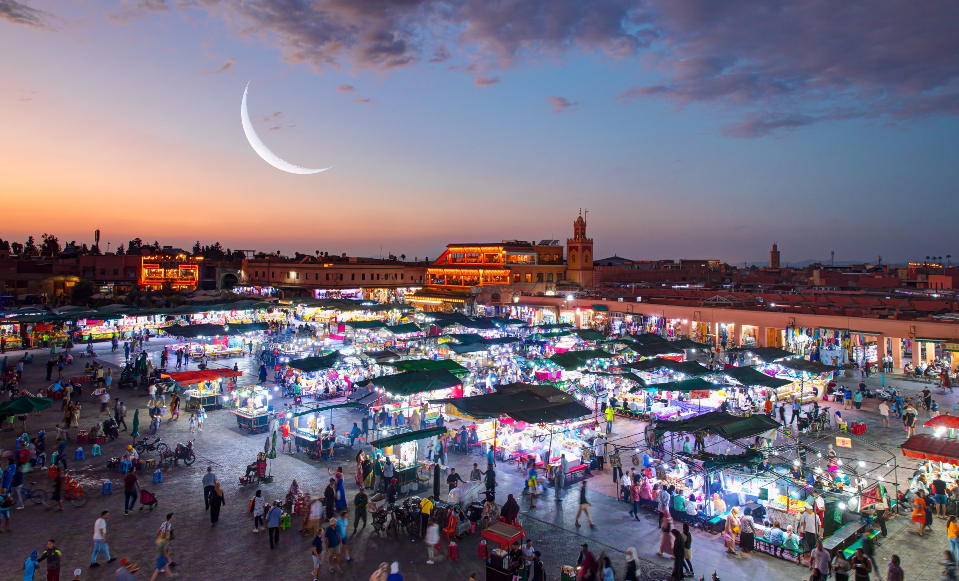 Marakeš - Glavna tržnica ponoči