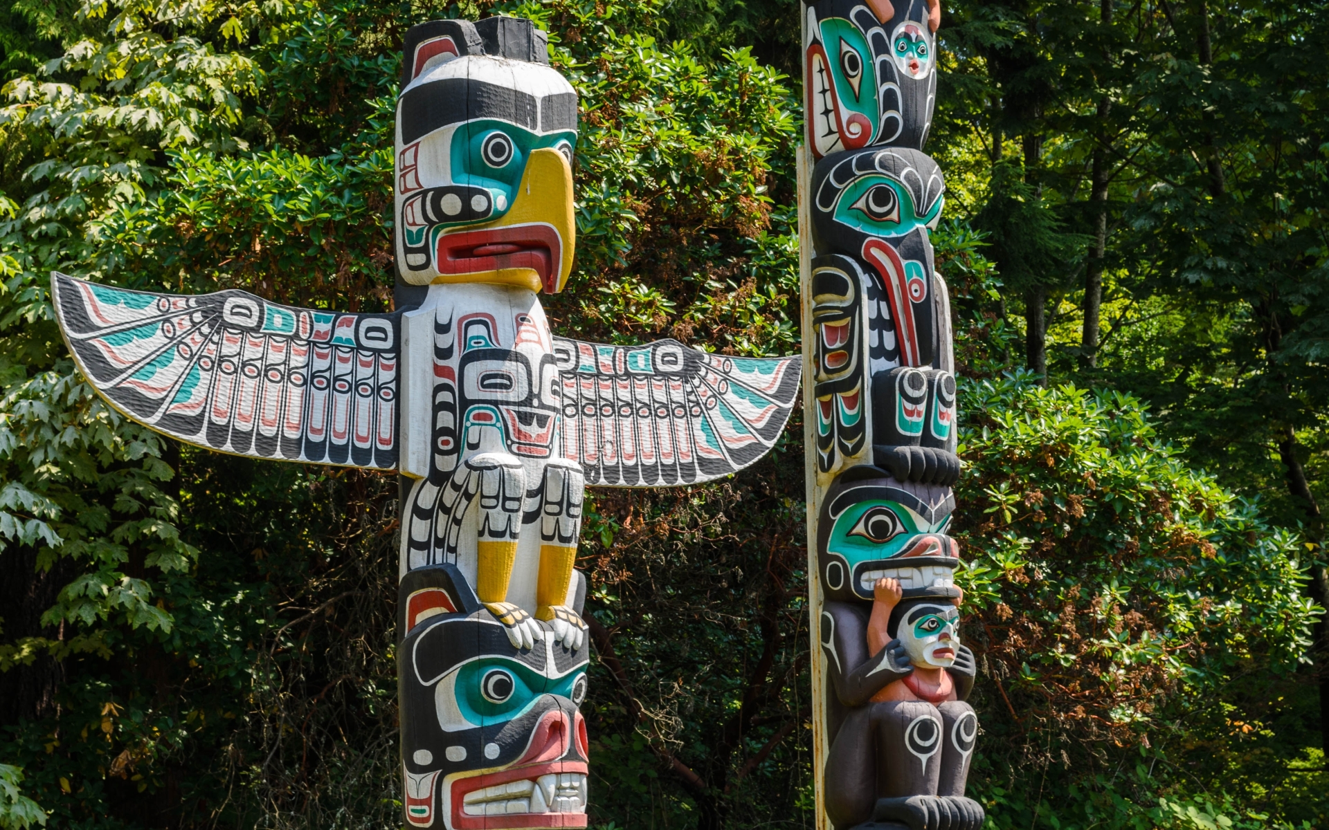 Totemi v Stanley parku v Vancouvru